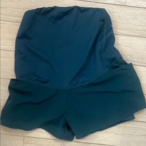 Senita Blue Maternity Shorts